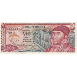 Mexique 5 billets de banque neufs.