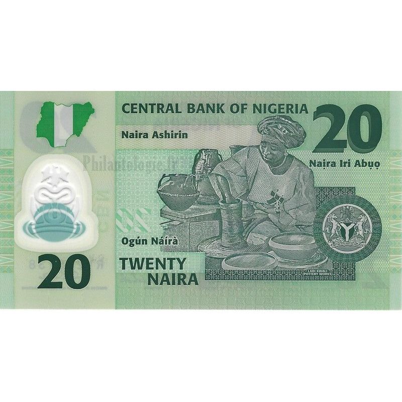 Nigeria 3 billets de banque neufs.