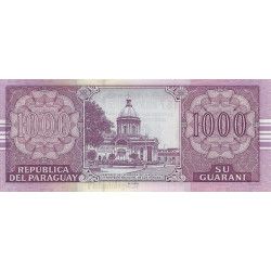 Paraguay 3 billets de banque neufs.