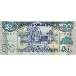 Somaliland 3 billets de banque neufs tous différents.