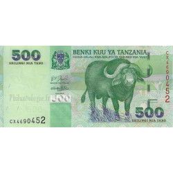 Tanzanie 5 billets de banque neufs.