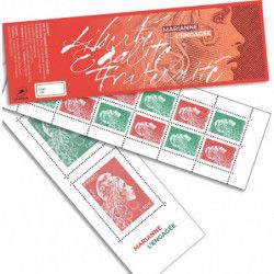 Carnet mixte de 14 timbres Marianne l'engagée N°1525A.