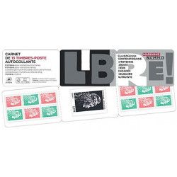 Carnet mixte de 13 timbres Marianne l'engagée N°1525B.