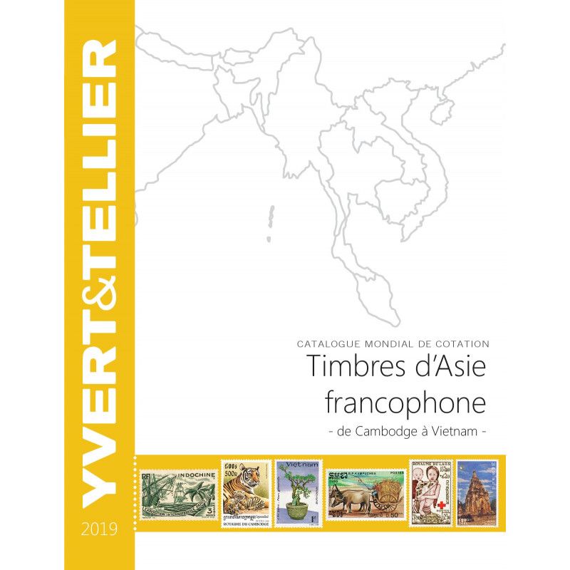 Catalogue Yvert de cotation timbres d'Asie Francophone - Cambodge à Vietnam.
