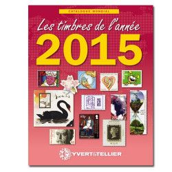 Catalogue Mondial des nouveautés de timbres 2015 en couleurs.