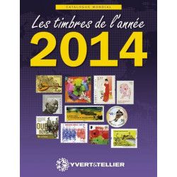 Catalogue Mondial des nouveautés de timbres 2014 en couleurs.
