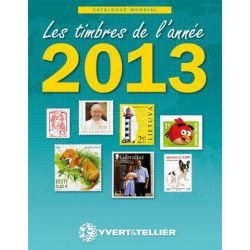 Catalogue Mondial des nouveautés de timbres 2013 en couleurs.