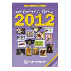 Catalogue Mondial des nouveautés de timbres 2012 en couleurs.