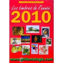 Catalogue Mondial des Nouveautés de timbres 2010 en couleurs.
