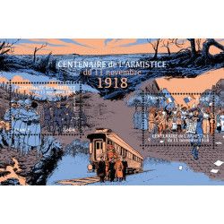 Feuillet de 2 timbres Centenaire de l'armistice F5284 neuf**.