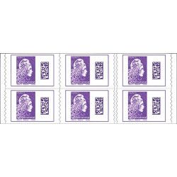 Carnet de 6 timbres Marianne pour l'international "Datamatrix".