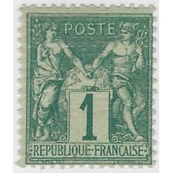 Type Sage timbre de France N°61 neuf*.