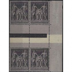 Sage timbre de France N°89 f en bloc de 4 Bdf neuf**.
