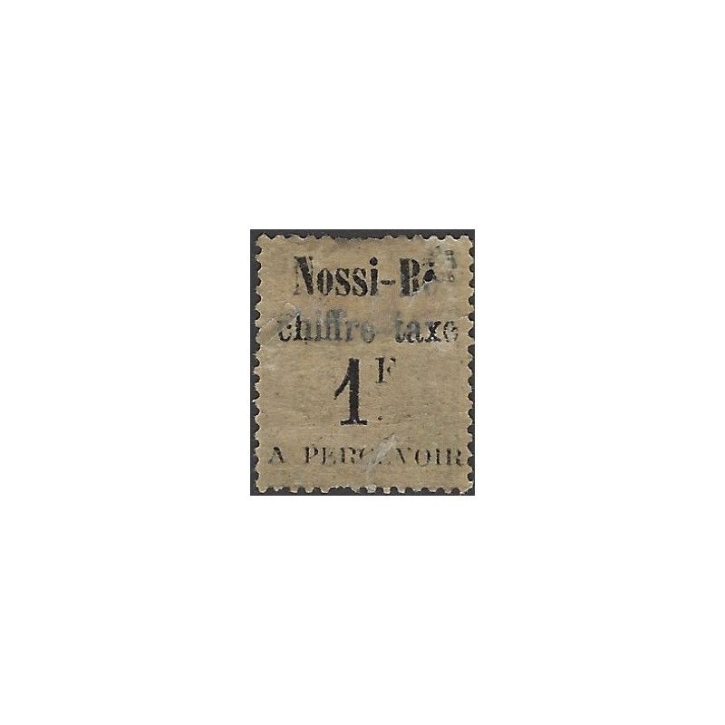 Nossi-Bé 1891 timbre-taxe N°6 b oblitéré TB.