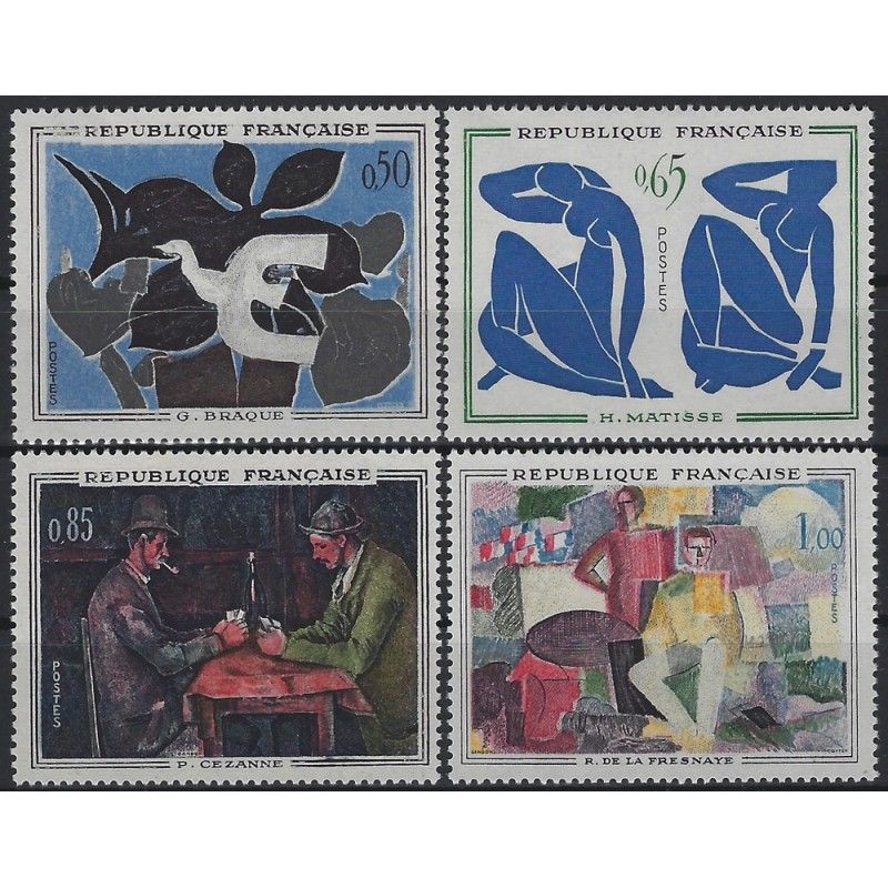 Musée imaginaire timbres de France N°1319-1322 série neuf**.