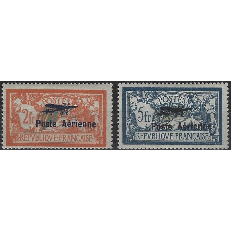 Timbres poste aérienne N° 1-2 neuf**.