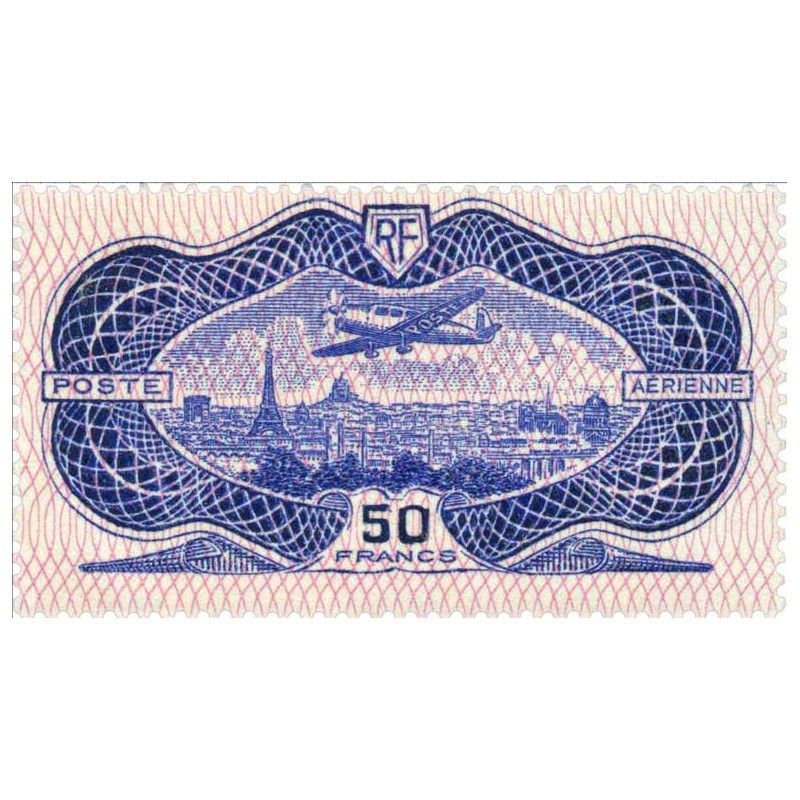 Timbre poste aérienne N°15 Burelé neuf**.