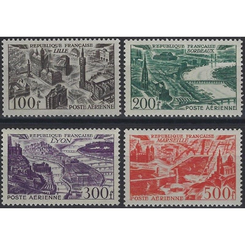 Timbres poste aérienne N°24-27 série neuf**.