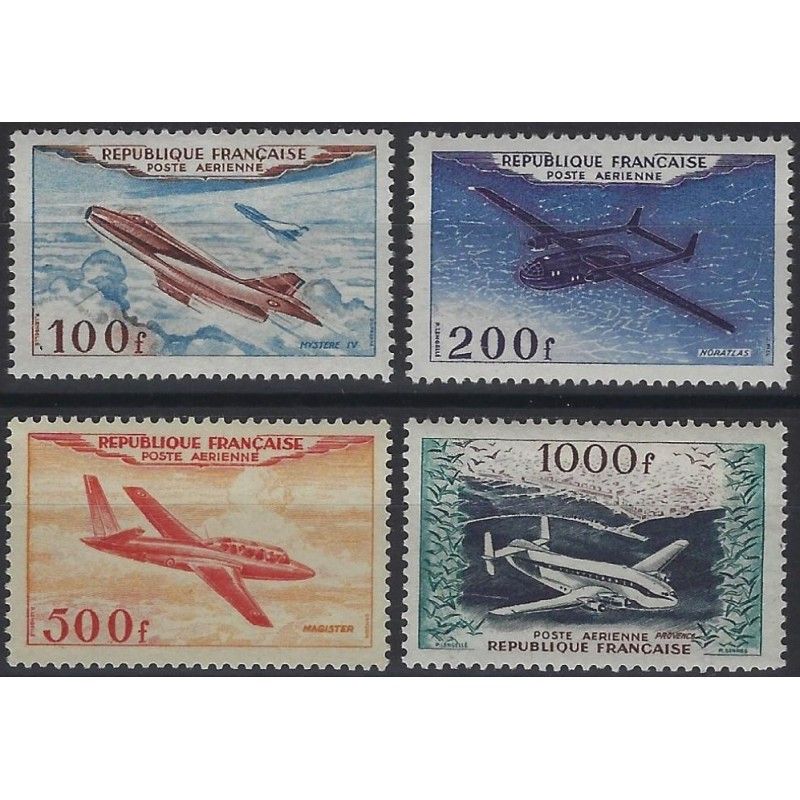 Timbres poste aérienne N°30-33 série Prototypes neuf**.