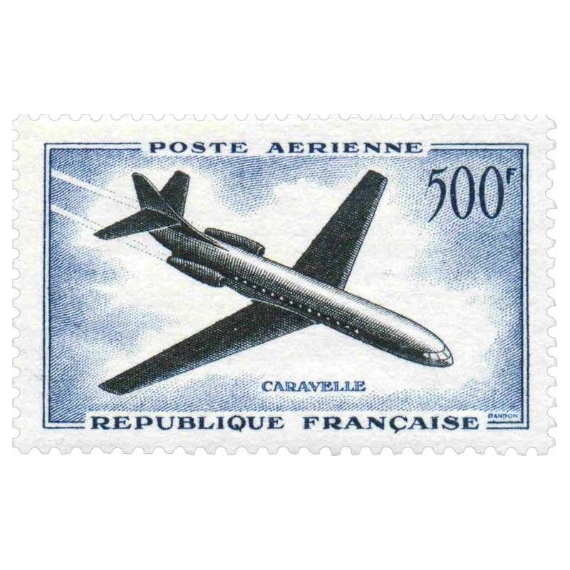 Timbre poste aérienne N°36 Caravelle neuf**.