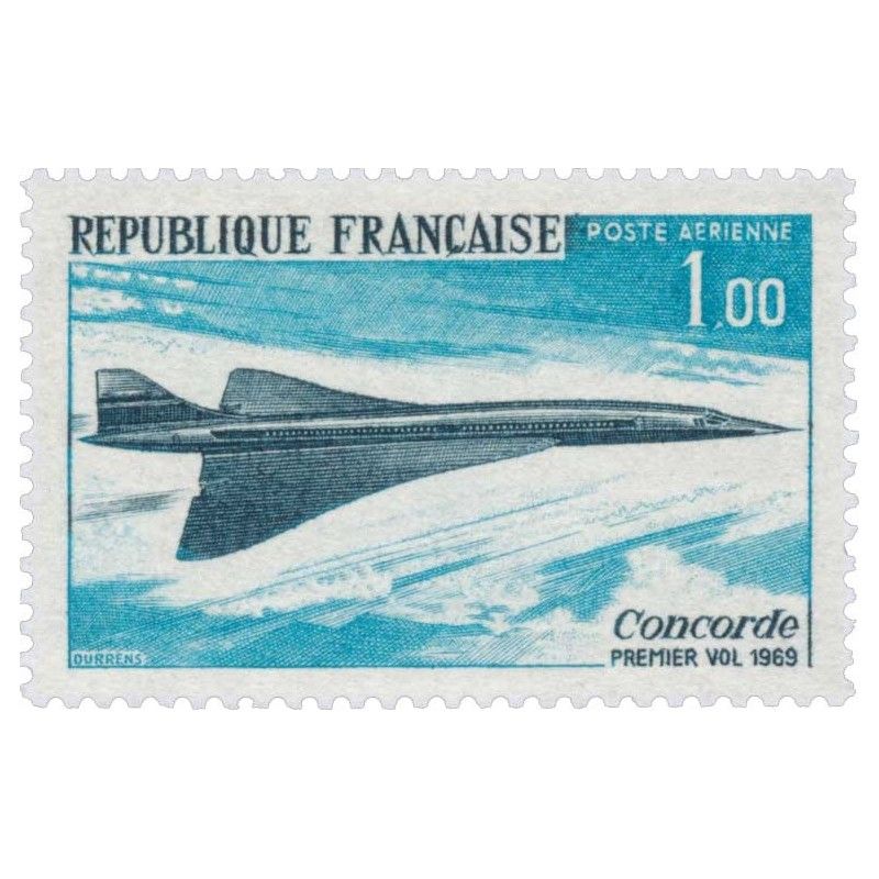 Timbre poste aérienne N°43 Concorde neuf**.