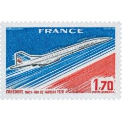 Timbre poste aérienne N°49 Concorde Paris Rio neuf**.