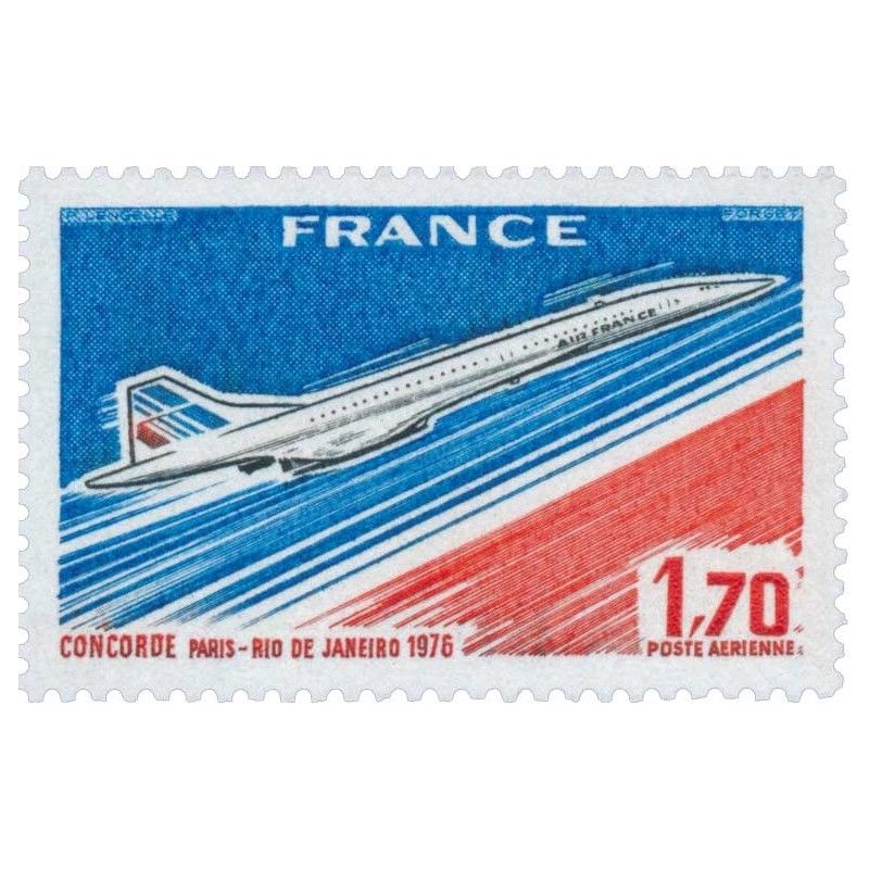 Timbre poste aérienne N°49 Concorde Paris Rio neuf**.