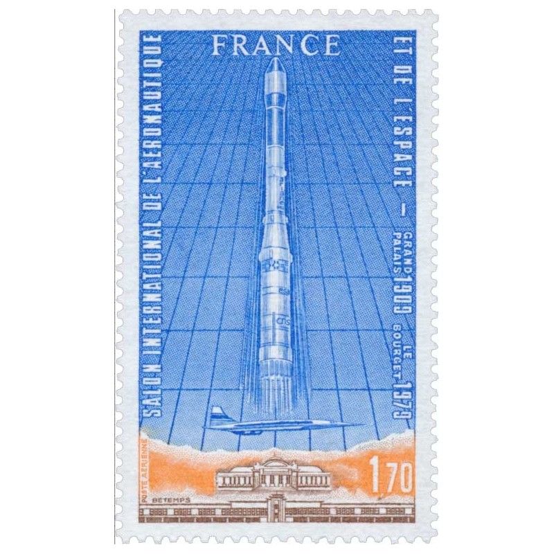 Timbre poste aérienne N°52 Fusée Ariane et Concorde neuf**.