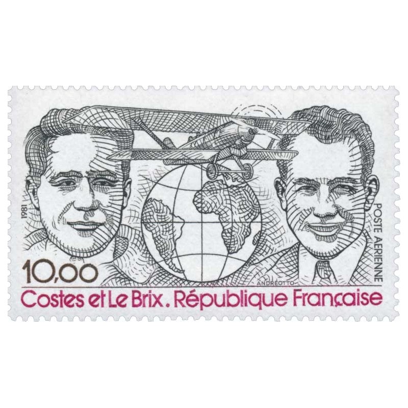 Timbre poste aérienne N°55 Breguet XIX GR neuf**.