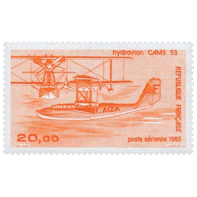 Timbre poste aérienne N°58 Hydravion CAMS 53 neuf**.
