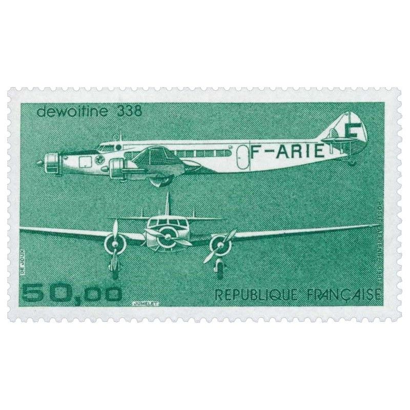 Timbre poste aérienne N°60 Dewoitine 338 neuf**.