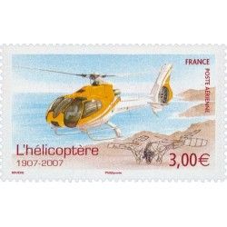 Timbre poste aérienne N°70 Hélicoptère EC 130 neuf**.