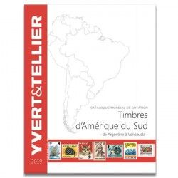 Catalogue Yvert et Tellier de cotation timbres d'Amérique du sud Argentine à Venezuela, 2019.