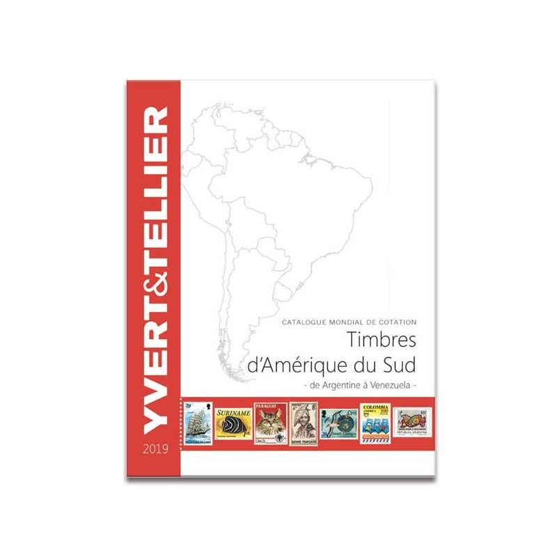 Catalogue Yvert de cotation timbres d'Amérique du sud - Argentine à Venezuela.