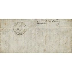 Ballon monté ETATS-UNIS 26/9/1870 pour zone occupée. R
