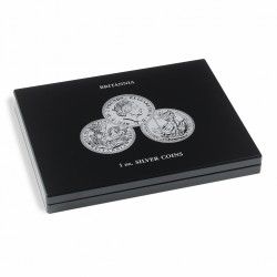 Coffret noir pour 20 pièces de 1 once argent Britannia.