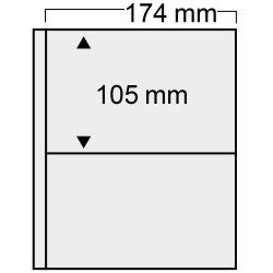 Feuilles transparentes Compact Safe à 2 poches pour FDC de France.