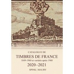 Catalogue de cotation Maury timbres de France 2020-2021.