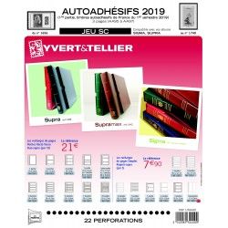 Jeux SC France timbres autoadhésifs 2019 premier semestre.