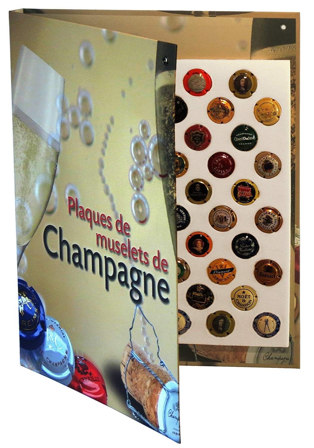 Coffret illustré pour 100 capsules de champagne. - Philantologie