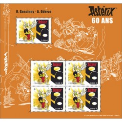 Feuillet de 5 timbres Astérix F5342 neuf**.