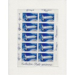 Feuillet 10 timbres poste aérienne Airbus A300-B4 neuf**.