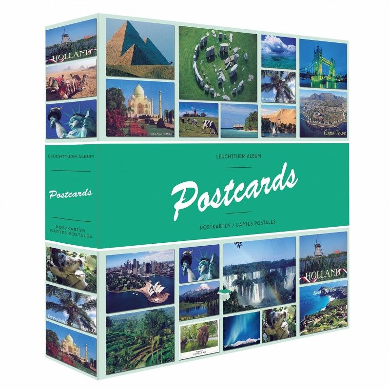 Album illustré "Postcards" pour 600 cartes postales.