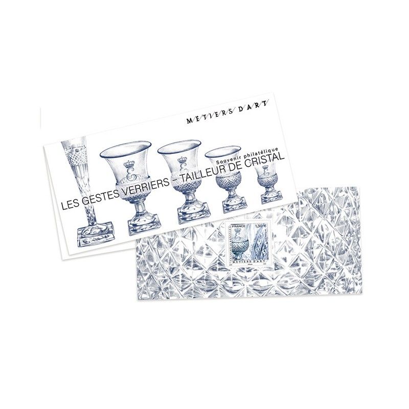 Bloc souvenir N°152 "Métiers d'art - Tailleurs de cristal" 2019 neuf**, TB.