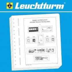 Feuilles préimprimées Leuchtturm Antarctiques Françaises T.A.A.F 1990-2009.