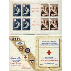 Carnet de timbres Croix-Rouge 1954 neuf**.