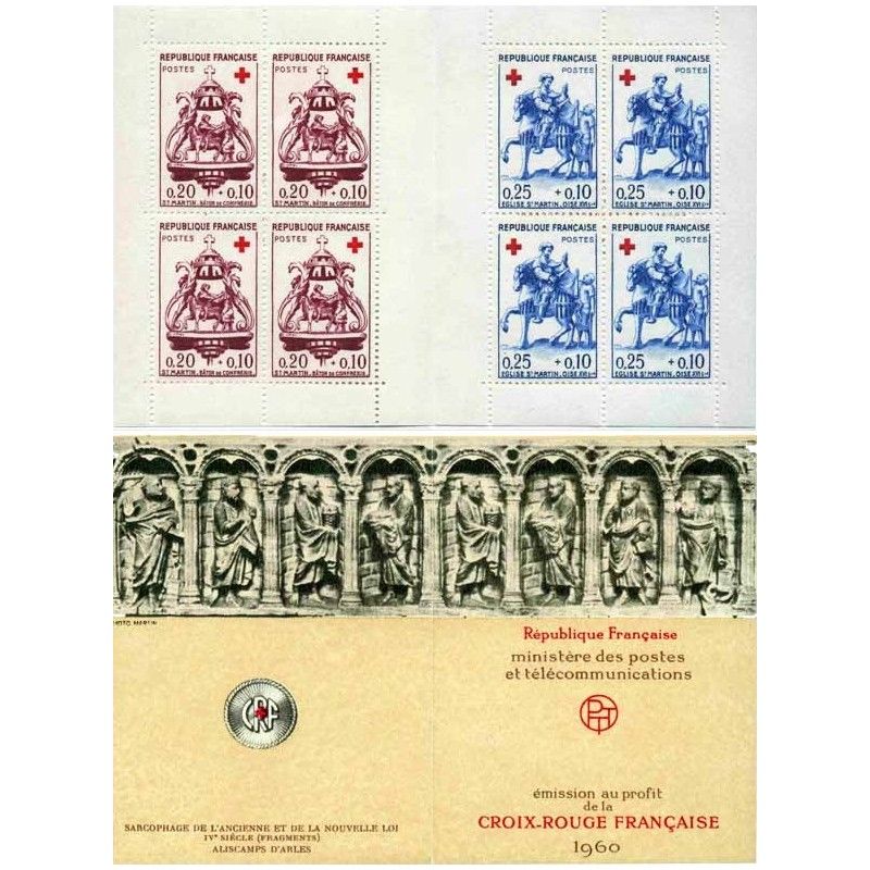 Carnet de timbres Croix-Rouge 1960 neuf**.