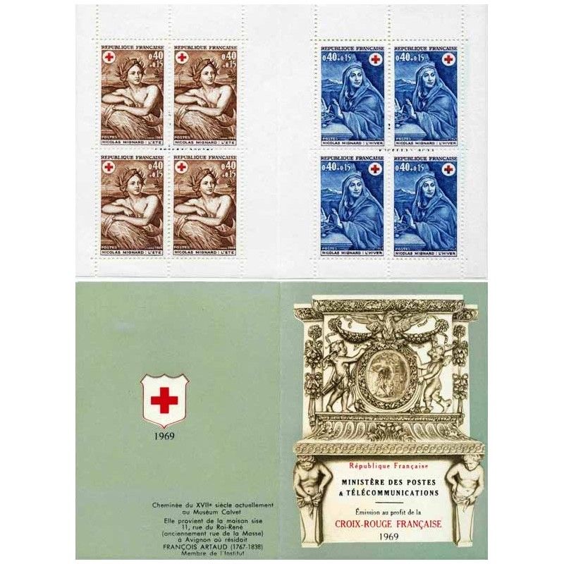 Carnet de timbres Croix-Rouge 1969 neuf**. - Philantologie