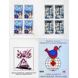 Carnet de timbres Croix-Rouge 1974 neuf**.