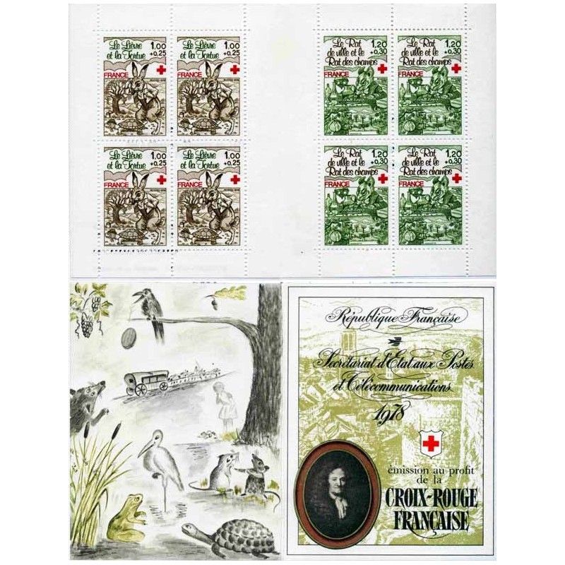 Carnet de timbres Croix-Rouge 1978 neuf**.